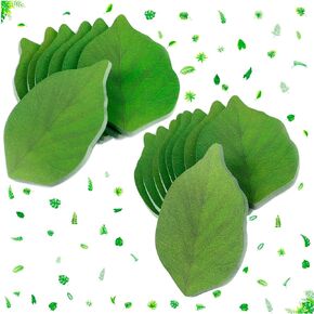 400 Sheets Leaf Sticky Notes Pads,Memo Pad Paper Sticker (50 Sheets/Pad x 8 Pads),Leaf Notes DIY Decorations,Plant Green Sticky Notes with A Paper of Leaf Stickers