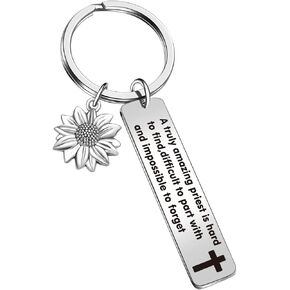 Priest Thank You Keychain Preacher Keychain Priest Appreciation Gift Clergyman Keychain Priest Keychain Retirement Gift Priest Leaving Gift Priest Teacher Gift