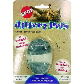 Ethical Plush Jittery Mouse Cat Toy, 3-Inch