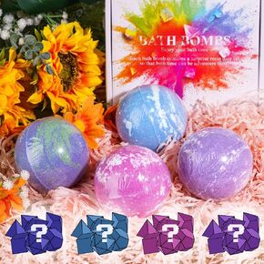 4 pack DND Dice Set, Bath Bombs Filled with RPG Mystery Dice Set D&D Gifts Polyhedral Dice for MTG Dungeons and Dragons Role Playing Dice Games