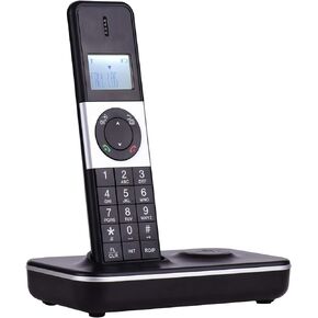 Cordless Phone for Home,Digital Cordless Phone Telephone with LCD Display Caller ID Hands-Free Calls Conference Call 16 Languages Support 5 Handsets Connection for Office Business Home Family