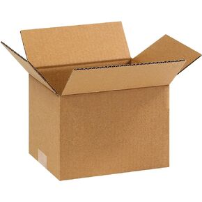 PARTNERS BRAND 9x7x6 Corrugated Boxes, Small, 9L x 7W x 6H, Pack of 25 | Shipping, Packaging, Moving, Storage Box for Home or Business, Strong Wholesale Bulk Boxes