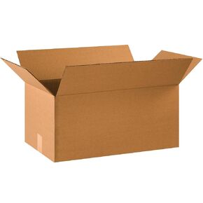 BOX USA 22x12x10 Corrugated Boxes, Medium, 22L x 12W x 10H, Pack of 20 | Shipping, Packaging, Moving, Storage Box for Home or Business, Strong Wholesale Bulk Boxes