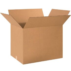 24" x 18" x 18" Corrugated Cardboard Boxes, Kraft, Pack of 10, for Moving, Packing and Shipping, by Choice Shipping Supplies, CS241818