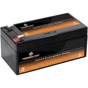 Chrome Battery 12V 3.5AH SLA Rechargeable Replacement Battery compatible with UPS Back UP, Emergency Lighting, Fire Detection, Alarm Devices, and More: 5.28 x 2.64 x 2.38, T1 Terminal
