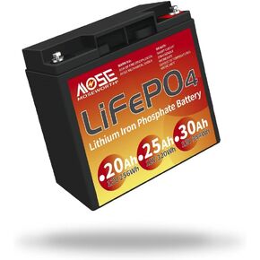 بطارية ليثيوم 12 فولت، بطارية Lifepo4 20 أمبير، للدراجات البخارية للأطفال، الطاقة الشمسية، UPS الصغيرة، فتاحة البوابة، مكتشف الأسماك للتخييم في الهواء الطلق in Kuwait