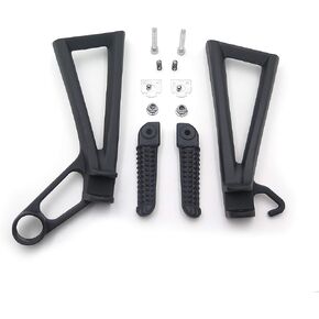 HONGK- Black Passenger Foot Peg Compatible with Yamaha Yzf R6 R6S 2003-2006 2007 2008 2009 2010 [B01C0STUX2]
