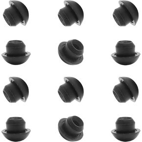 12PCS 8mm (5/16") Floor Bottle Jack Plugs Black Jack Oil Filler Plug Rubber Plug Jack Oil Reservoir Rubber Filler Plug for Oil Reservoir Filler Hole (Black)