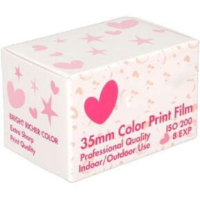 200 Color Negative Film, ISO 200, 8 Exposures, 8 Sheet High Saturation Negative Film for 135 Camera