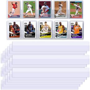 20-Pack PET Baseball Card Display Case - Hold Up to 120 Cards Wall Mount - Sleeved Card and Toploader Display - Trading Card Display Rack - Sport Card Card Holder Wall Display