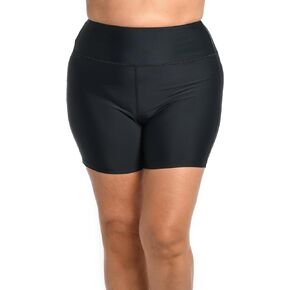 Maxine Of Hollywood Women's 6" Inseam Biker Swim Short Bottoms