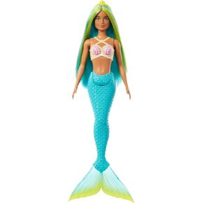 Barbie Mermaid Dolls with Fantasy Hair and Headband Accessories, Mermaid Toys with Shell-Inspired Bodices and Colorful Tails in Kuwait