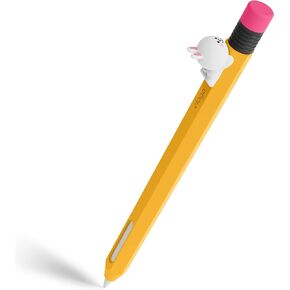 elago | LINE Friends Compatible with Apple Pencil Pro Case & Apple Pencil 2nd Generation Case, Compatible with Magnetic Charging, Double Tap, Squeeze, Haptic [Brown]
