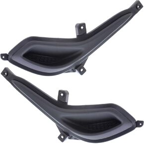 New Front Fog Light Cover Plastic Right Passenger & Left Driver Side Direct Replacement Compatible For Hyundai Accent 2012-2017 865641R000 865631R000 HY1039111 HY1038111