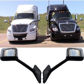 Hood Mirror fit Truck International LT Hood Mirror, Assembly Chrome Hood Mirror fit Truck International LT Driver + Passenger Side.