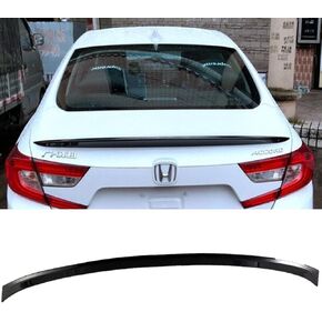 Trunk Lid Rear Spoiler Compatible with 10th Gen Honda Accord 2018 2019 2020 2021 4 Door Sedan ABS Glossy Black