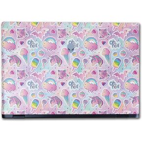 Laptop Skin Compatible with Alienware M16 R2 (2024) - Unicorn Popsicle - Premium 3M Vinyl Protective Wrap Decal Cover - Easy to Apply | Crafted in The USA by MightySkins