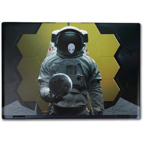 Laptop Skin Compatible with Alienware M16 R2 (2024) - World in Your Hand - Premium 3M Vinyl Protective Wrap Decal Cover - Easy to Apply | Crafted in The USA by MightySkins