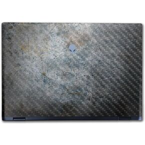 غلاف كمبيوتر محمول من ألياف الكربون متوافق مع Alienware M16 R2 (2024) - خرساني مظلل - غطاء لاصق واقٍ من الفينيل 3M الفاخر - سهل التطبيق | صُنع في الولايات المتحدة الأمريكية بواسطة MightySkins