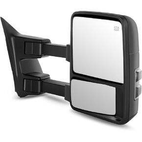 SCITOO Towing Mirror Right Side Tow Mirror Fit for 1999-2002 For Ford For F-250 For F-350 For F-450 For F-550 Super Duty with Power Control Heated Manual Telescoping Manual Folding and Turn Signal