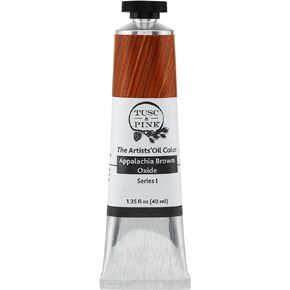 Tusc & Pine Artist Oil Paint - Alizarin Crimson, 40 ml, Non-Yellowing, Rich & Creamy Consistency, Maximum Pigment Load, Small Batch Milled Oil Paints Made in The USA for Professional Artists