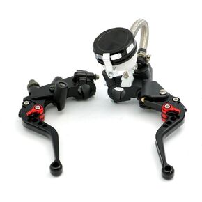 Alpha Rider 7/8" CNC Brake Clutch Master Cylinder Lever Fluid Reservoir Fit For Motorcycle Yamaha YZF R1 R6 1999-2015 R6S 2006-2009 FJR1300 2004-2005 WR450F 2009