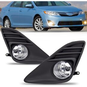 Fog Lights Lamps Replacement for 2012 2013 2014 Toyota Camry Fog Light Compatible with H11 12V 55W Bulbs Switch and Wiring Kit