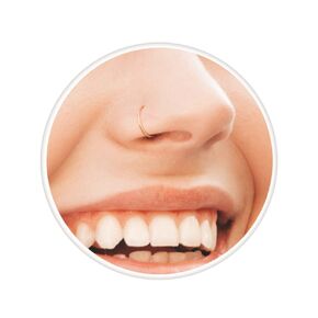 Fake Black Nose Ring 20G - 925 Sterling Silver Black Faux Nose Hoop - Adjustable Clip On Nose Ring
