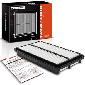A-Premium Engine Air Filter Compatible with Acura MDX, 2014 2015, V6 3.5L, Rigid Panel, Replace# 172205J6A00