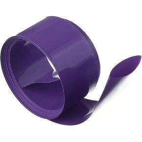 Othmro 6.56Ft Battery Heat Shrink Tubing Kit 1.16in Flattening Width Insulation PVC Heat Shrink Tube Shrink Wrap Tubing Industrial Tubing Cable Protector for 18650 Single Section Power Supply Purple