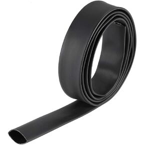 uxcell Heat Shrink Tubing, 1"(25mm) Dia 42mm Flat Width 3:1 Rate Shrinkable Tube Cable Sleeve 1m - Black