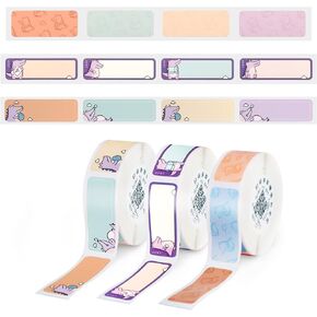 HPRT H11 Label Maker Tape Cute Pattern Thermal Sticker Paper Self-Adhesive Label Tape 12 * 30mm 3-Roll
