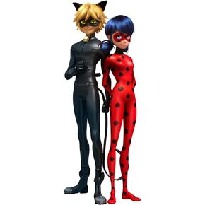 SC2313 Miraculous Lady Bug Cat Noir Combo Cardboard Cutout Standup Standee