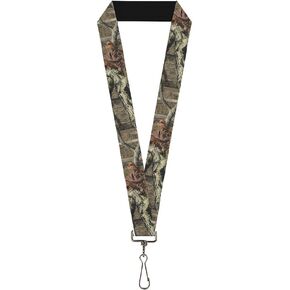 Buckle Down Lanyard-1.0"-Mossy Oak Break-up Infinity