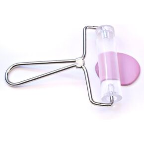 mofa Acrylic Clay Roller,Durable Transparent Rolling Pin Polymer Clay Stamping Tool Roller Brayer Pasta Roller (Large)