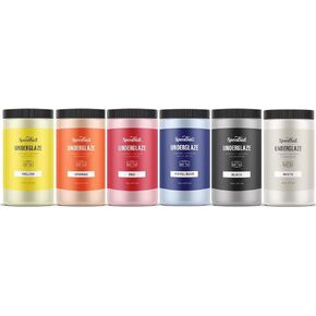 Speedball Underglaze 6-Color Underglaze Set, School Pack, 16 Ounce Jars