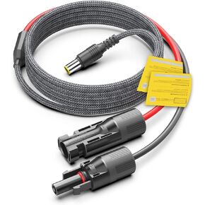 كابل تمديد كابل محول مولد الطاقة الشمسية DC 8 مم/DC7909 إلى اللوحة الشمسية، متوافق مع Jackery Explorer 160 240 500 1000، AIMTOM Rebel 440، BLUETTI EB3A نسخة احتياطية لمحطة الطاقة المحمولة 3.5 متر in Kuwait