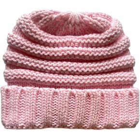 Kids Winter Hat, Beanie, Unisex, Pink in Saudi Arabia