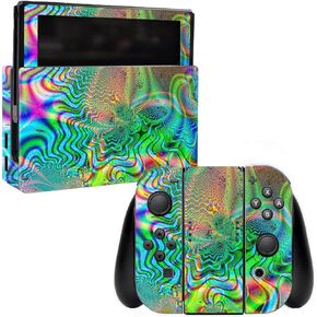 MightySkins Skin Compatible with Nintendo Switch - Psychedelic | Protective, Durable, and Unique Vinyl Decal wrap Cover | Easy to Apply, Remove, and Change Styles | Made in The USA