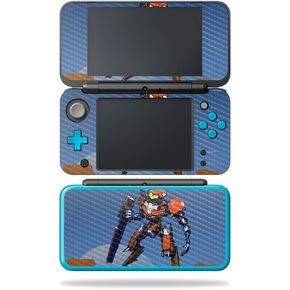 MightySkins Carbon Fiber Skin for Nintendo New 2DS XL - Delta | Protective, Durable Textured Carbon Fiber Finish | Easy to Apply, Remove, and Change Styles | Made in The USA, Model: CF-NI2DSXL-Delta