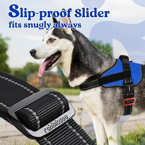 rabbitgoo Dog Harness Small Sized, Adjustable Service Dog Vest with Soft Handle & Molle, Reflective No Pull Pet Harness with Breathable Mesh, Easy Walk Pet Vest, Red, S in Saudi Arabia
