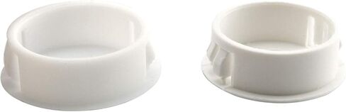 10pcs Nylon Plastic Round Snap in Type Door Window Mounting Locking Furniture Hole Plugs Button Protective Cover Cap Head Color White (5pcs 28mm + 5pcs 30mm) in Kuwait