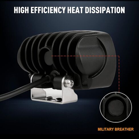 BIGLION.X 2 قطعة 4 بوصة العنبر LED القرون السوبر مشرق LED القرون ضوء الطرق الوعرة أضواء مكعب LED ضوء العمل الأصفر LED أضواء الوفير الضباب ضوء العنبر للشاحنات قارب ATV UTV دراجة نارية in Kuwait