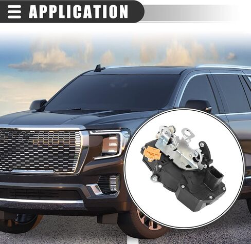 Motoforti Power Door Lock Latch Assembly, Door Lock Actuator Motor, for GMC Yukon 2007-2009, Plastic, 931-108, Black in Saudi Arabia