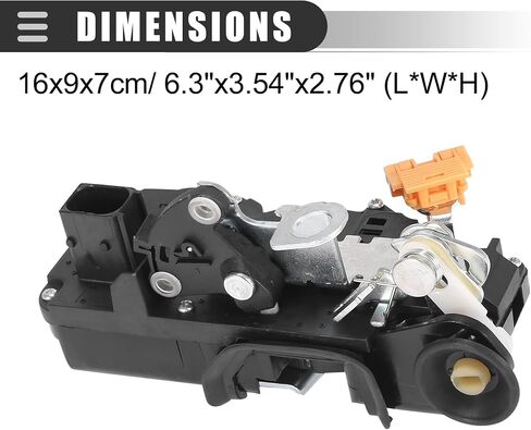 Motoforti Power Door Lock Latch Assembly, Door Lock Actuator Motor, for GMC Yukon 2007-2009, Plastic, 931-108, Black in Saudi Arabia