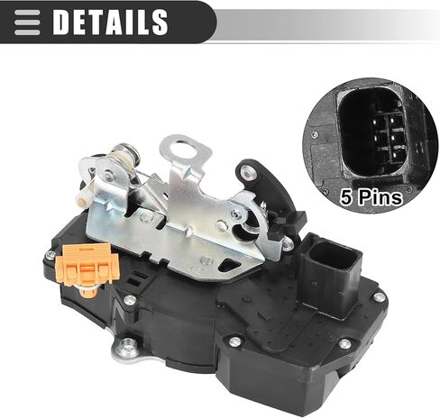 Motoforti Power Door Lock Latch Assembly, Door Lock Actuator Motor, for GMC Yukon 2007-2009, Plastic, 931-108, Black in Saudi Arabia