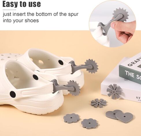 10 قطع من نتوءات الحذاء المتوافقة مع كروكس، 4 أنماط من نتوءات لأحذية رعاة البقر، حذاء صغير مضحك من توتنهام لإكسسوارات الرجال والنساء in Kuwait