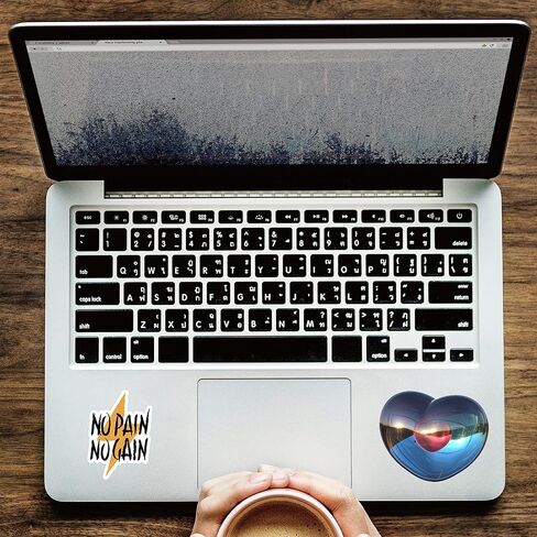 Bodybuilding Stickers - Gym Work Out Fitness Decals 100 Pcs Sticlers Water Bottle Waterproof Vinyl Decor Skateboard Laptop Phone Case Durable Decals Decals for Teens Girls Boys in Saudi Arabia