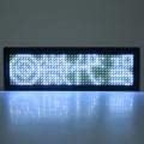 LED Scrolling Name Badge, Programmable Digital LED Tag Badge Sign Message Board (Blue) in Saudi Arabia