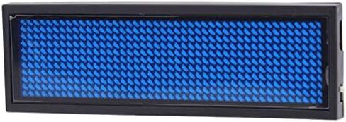 LED Scrolling Name Badge, Programmable Digital LED Tag Badge Sign Message Board (Blue) in Saudi Arabia